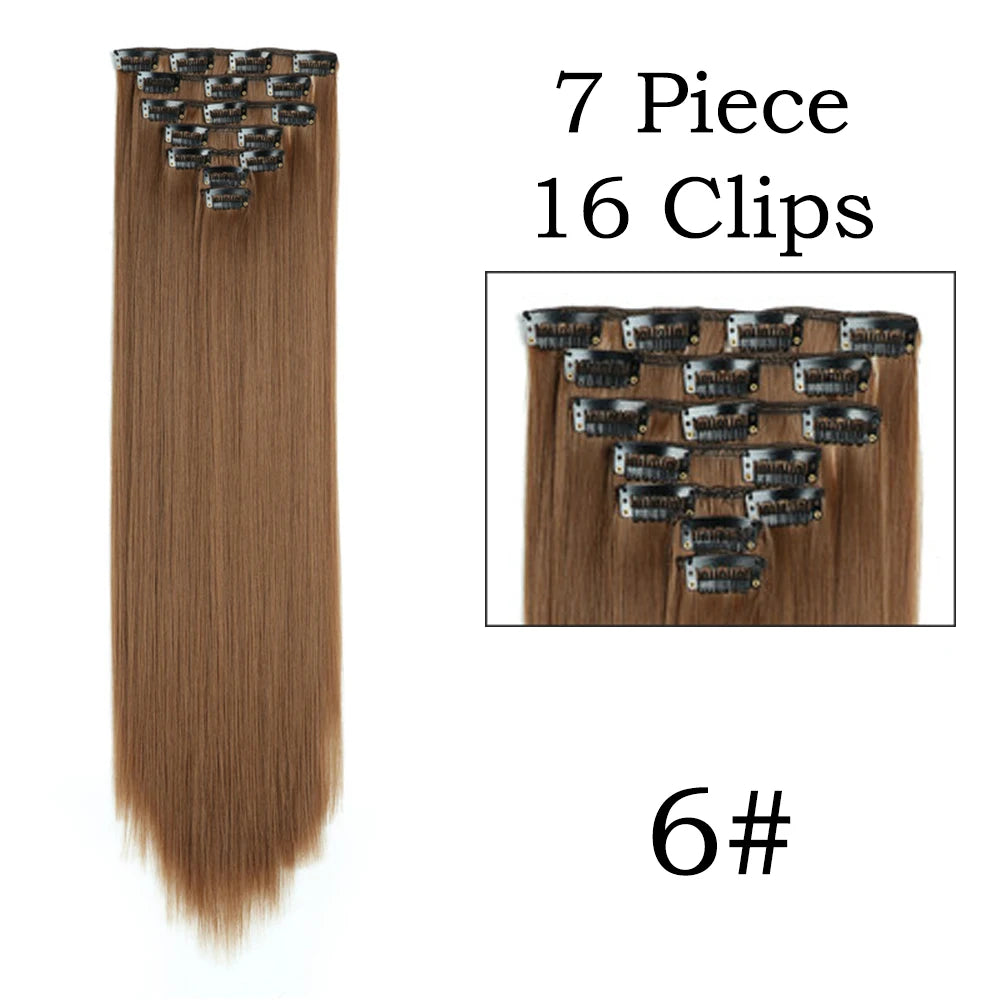 Beautiful 24 Inch, 16 Clip, Hair Extensions