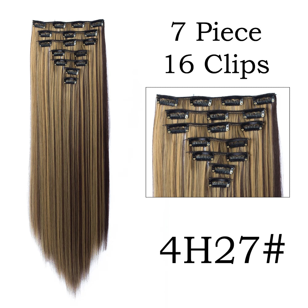 Beautiful 24 Inch, 16 Clip, Hair Extensions