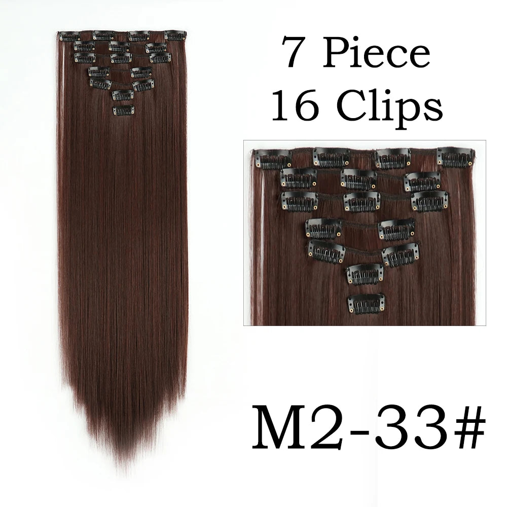 Beautiful 24 Inch, 16 Clip, Hair Extensions