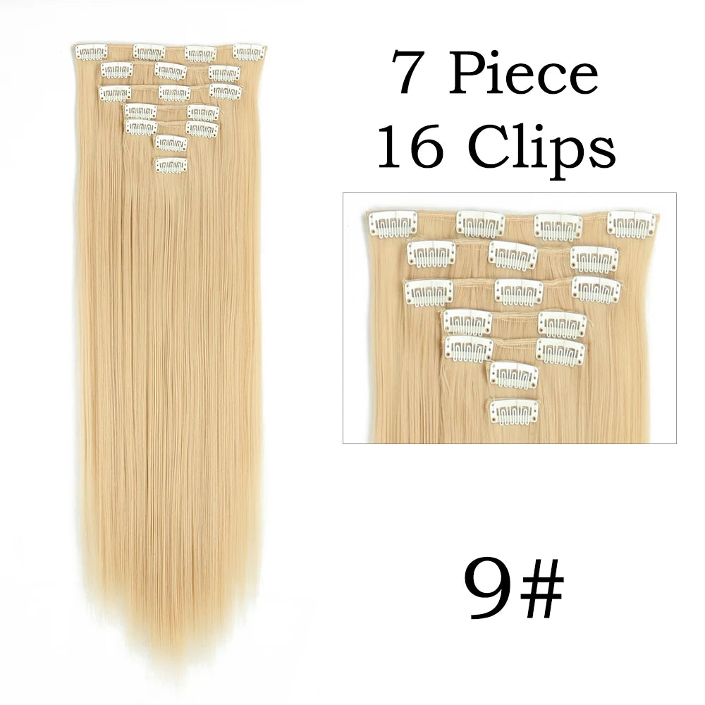 Beautiful 24 Inch, 16 Clip, Hair Extensions