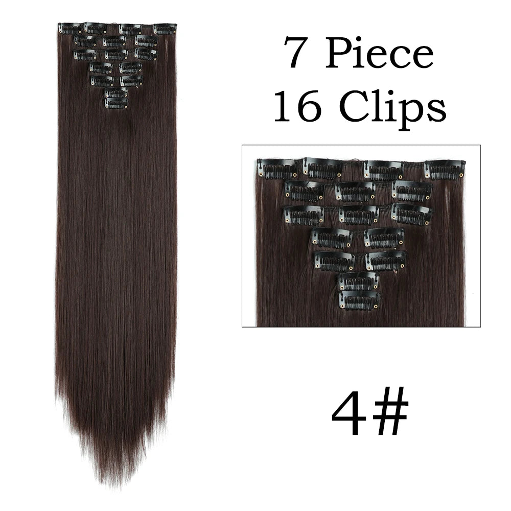 Beautiful 24 Inch, 16 Clip, Hair Extensions