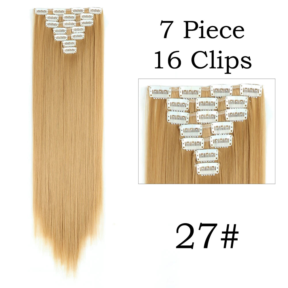 Beautiful 24 Inch, 16 Clip, Hair Extensions