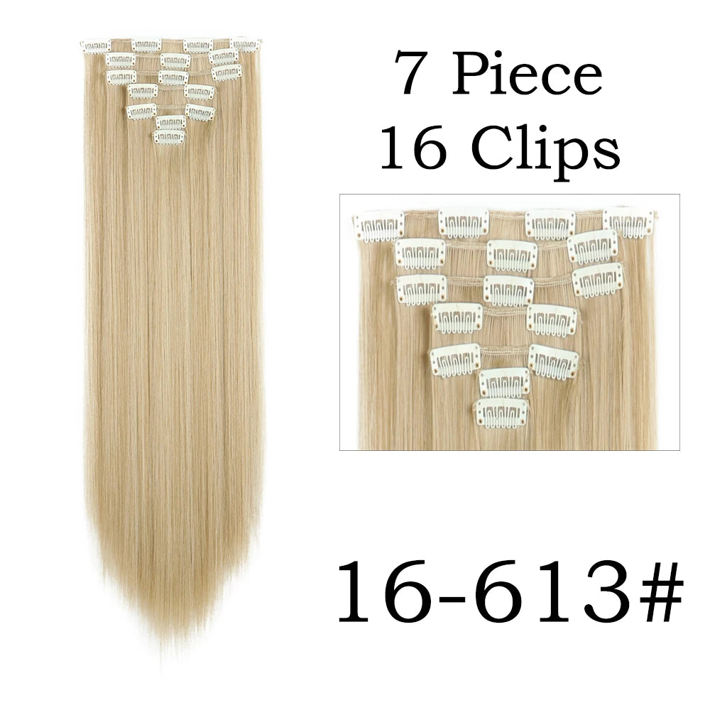 Beautiful 24 Inch, 16 Clip, Hair Extensions