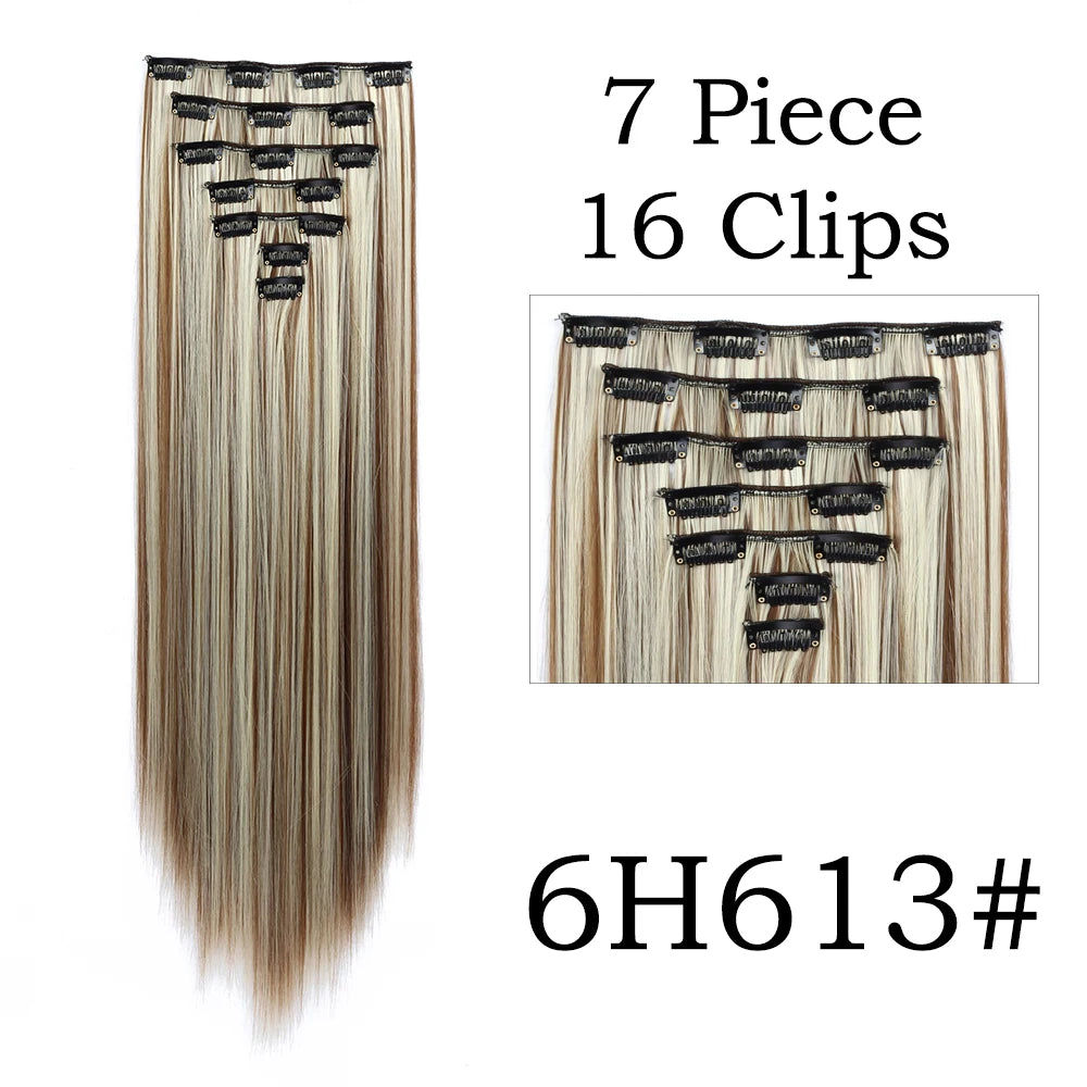 Beautiful 24 Inch, 16 Clip, Hair Extensions