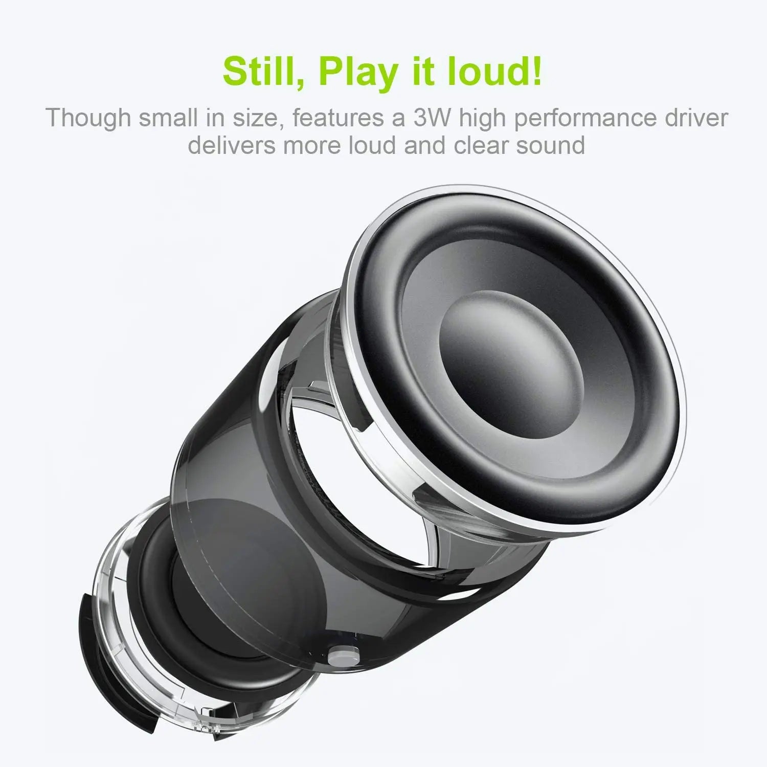 EWA A106 Pro Mini Portable Wireless Bluetooth 5.0 Speaker Custom Bass Radiator IPX7 Waterproof Metal Speakers Travel Case