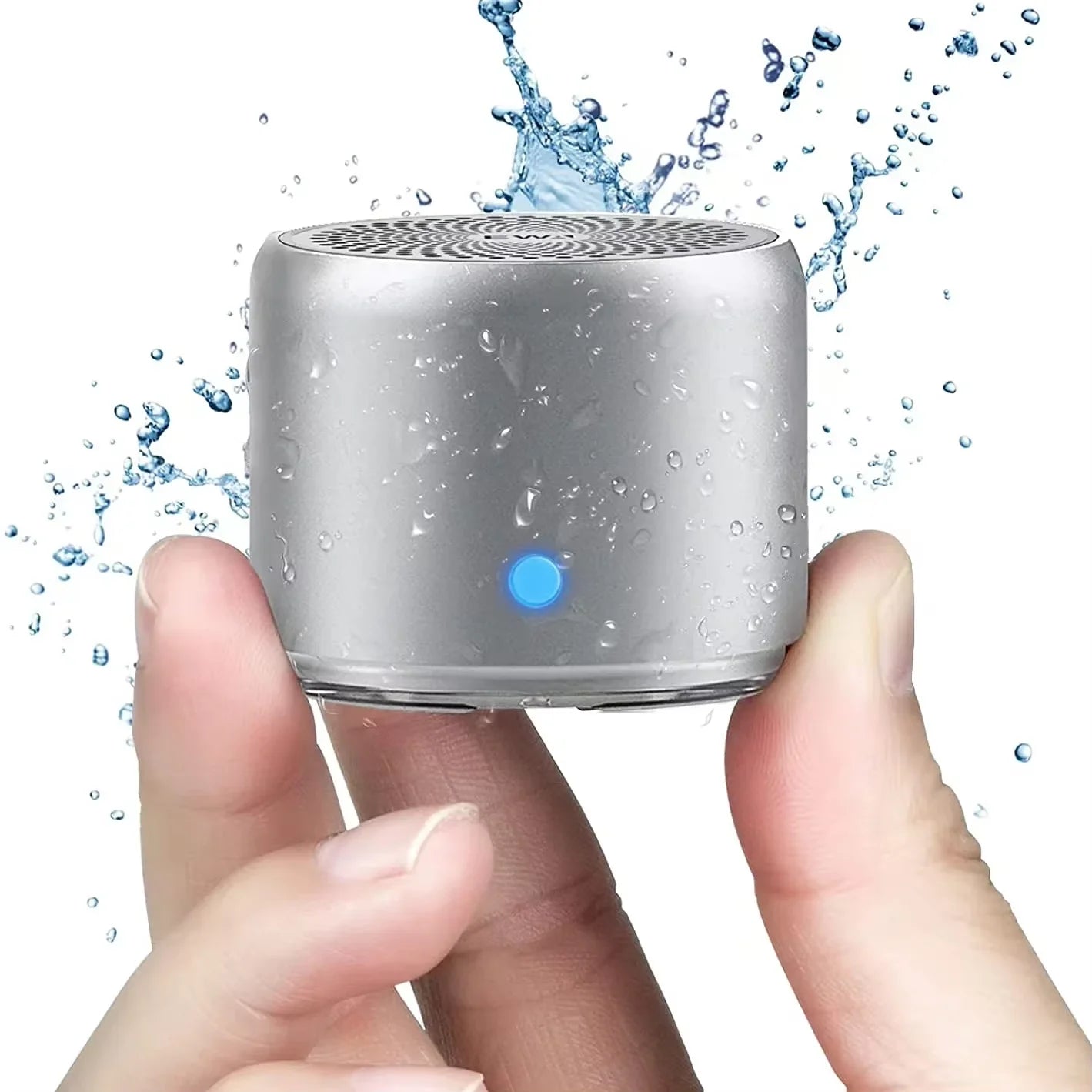 EWA A106 Pro Mini Portable Wireless Bluetooth 5.0 Speaker Custom Bass Radiator IPX7 Waterproof Metal Speakers Travel Case