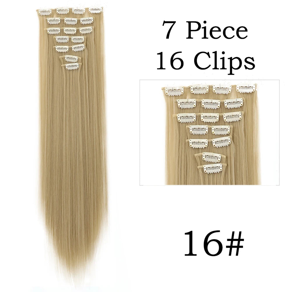 Beautiful 24 Inch, 16 Clip, Hair Extensions