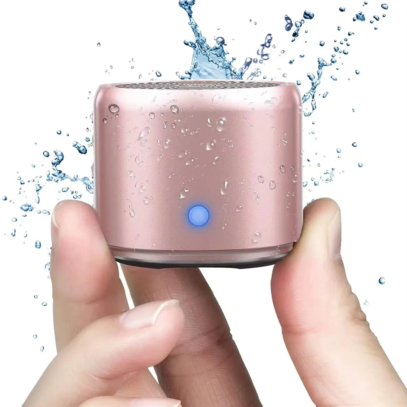 EWA A106 Pro Mini Portable Wireless Bluetooth 5.0 Speaker Custom Bass Radiator IPX7 Waterproof Metal Speakers Travel Case