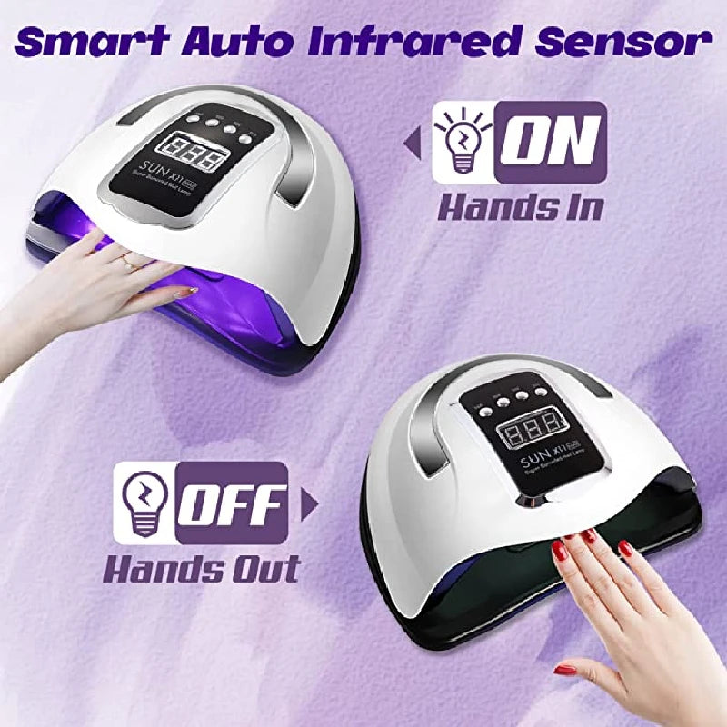 LED UV LED Nail Dryer With On /Off Motion Sensing