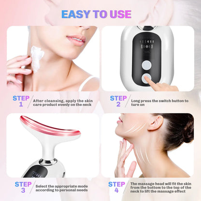 Fantastic Red Light Therapy Massager for Wrinkle Removal and Facial Lifting