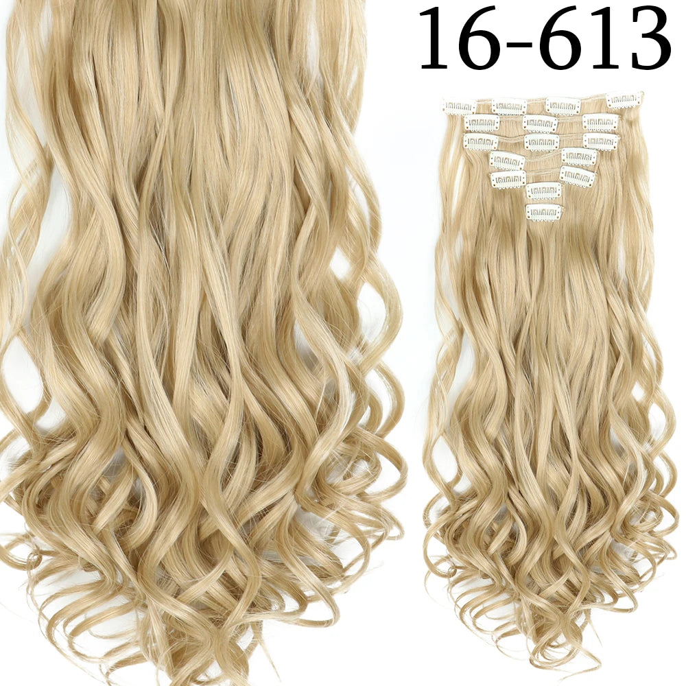 Beautiful 24 Inch, 16 Clip, Hair Extensions