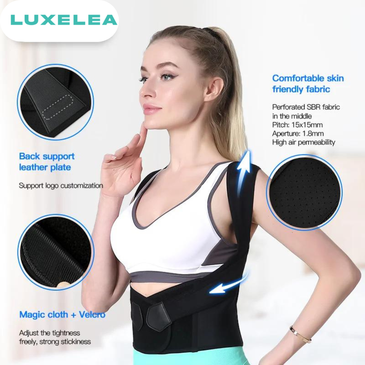 Adjustable Back Posture Corrector Belt for Women And Men, Prevents Slouching and Helps      Relieve Pain
