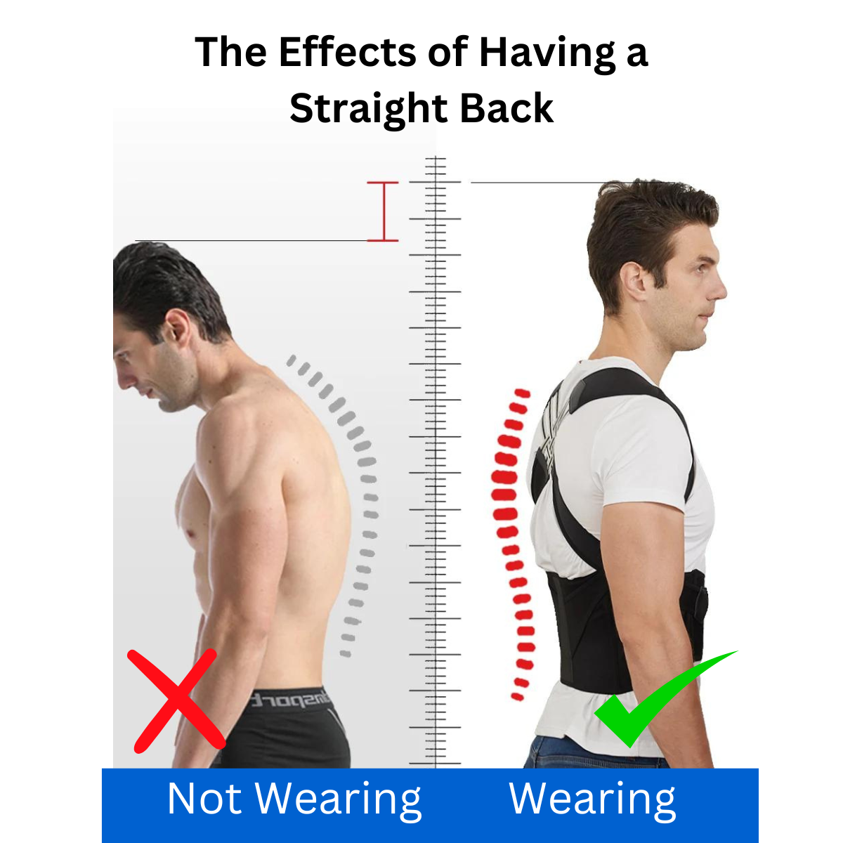 Adjustable Back Posture Corrector Belt for Women And Men, Prevents Slouching and Helps Relieve Pain
