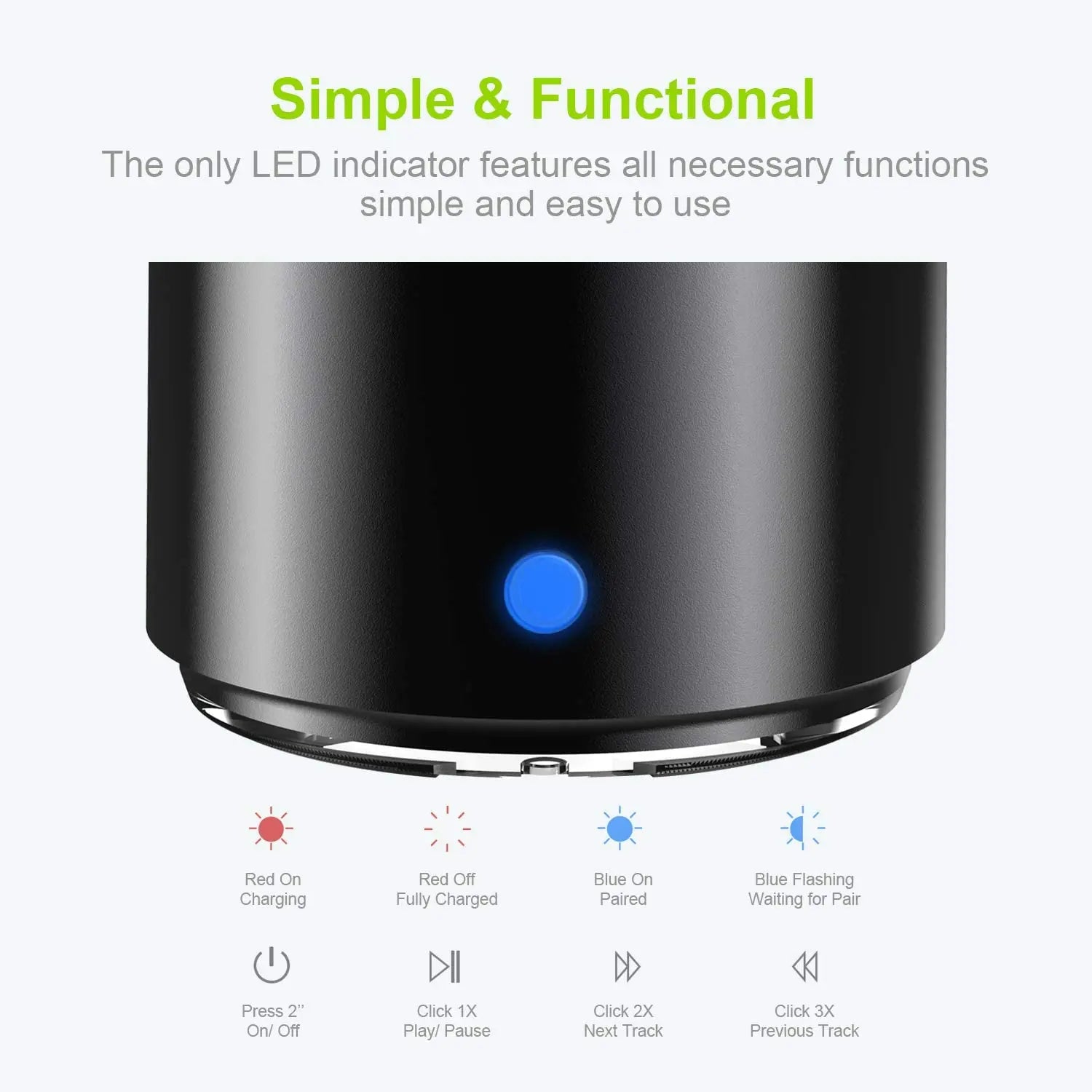 EWA A106 Pro Mini Portable Wireless Bluetooth 5.0 Speaker Custom Bass Radiator IPX7 Waterproof Metal Speakers Travel Case