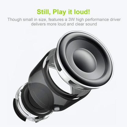 EWA A106 Pro Mini Portable Wireless Bluetooth 5.0 Speaker Custom Bass Radiator IPX7 Waterproof Metal Speakers Travel Case