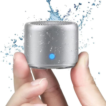 EWA A106 Pro Mini Portable Wireless Bluetooth 5.0 Speaker Custom Bass Radiator IPX7 Waterproof Metal Speakers Travel Case