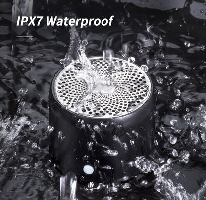 EWA A106 Pro Mini Portable Wireless Bluetooth 5.0 Speaker Custom Bass Radiator IPX7 Waterproof Metal Speakers Travel Case