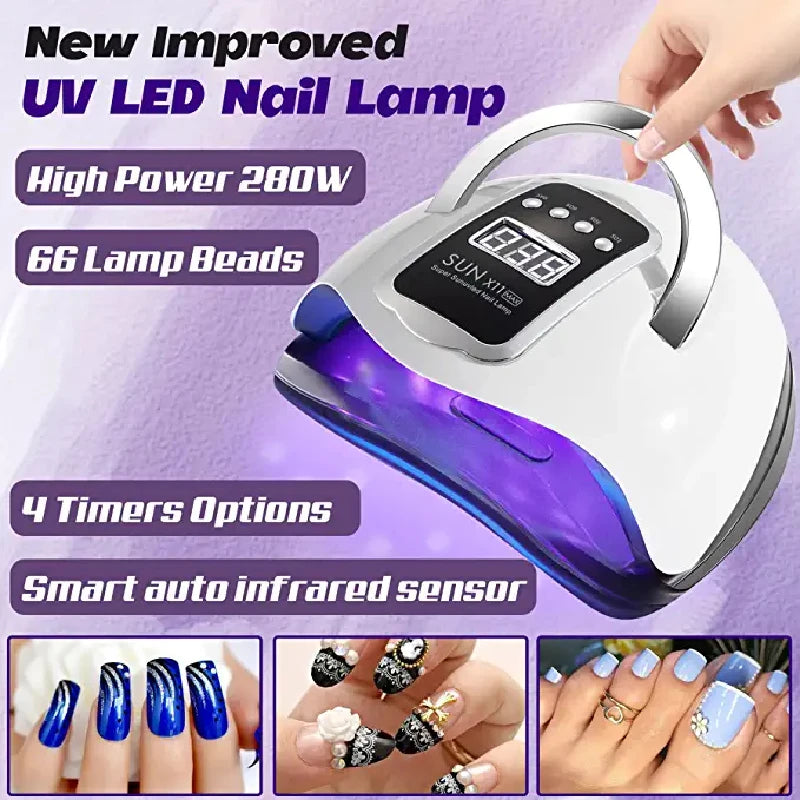 LED UV LED Nail Dryer With On /Off Motion Sensing