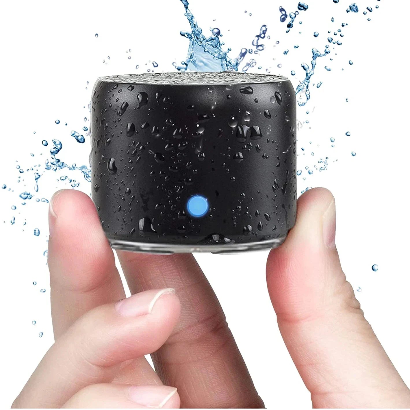 EWA A106 Pro Mini Portable Wireless Bluetooth 5.0 Speaker Custom Bass Radiator IPX7 Waterproof Metal Speakers Travel Case
