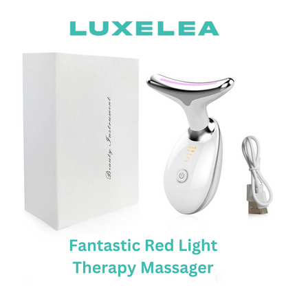 Fantastic Red Light Therapy Massager for Wrinkle Removal and Facial Lifting